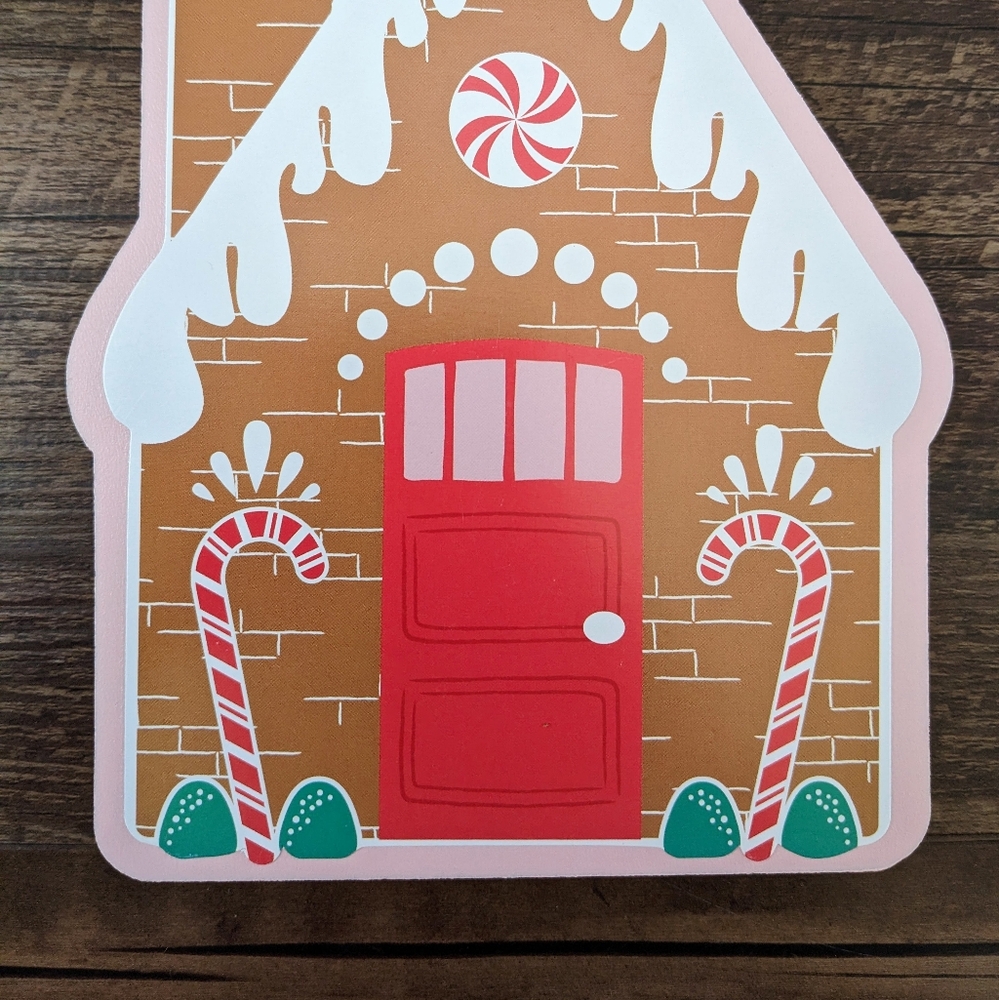 NEW! Pink Gingerbread House Wood Decor